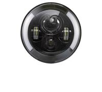 JFRKGMU Faro Principal auto Para Lada Para Niva Para Urban Offroad 4x4 Bombillas Faros LED 7 Pulgadas Redondo Faro Ángulo Ojos 12V 24V Faro Delantero(1 piece-Half-7inch)