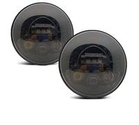 JFRKGMU Faro Principal auto Para Land para Rover para Defender 90 y 110 faros redondos LED de 7 pulgadas DRL faro haz alto bajo 4X4 todoterreno Faro Delantero(2pcs M)