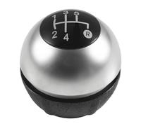 JFRKGMU Para Fiat 500 500C 2007-2018 Perilla Palanca Cambios Transmisión Manual Transferencia Polaina Cubierta Arranque Pomo Cambios Palanca(5 Speed Silver)