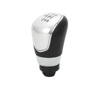JFRKGMU Para Ford C-max MK7 2008-2015 Para Focus MK2 FL 2008-2011 Piezas Automóviles 5/6 Velocidad Perilla Palanca Cambios Coche Cabeza Pomo Cambios Palanca(Silver 6 speed)
