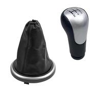 JFRKGMU Para Ford Para Fiesta MK6 Para Fusion Para Transit Para Connect 2002-2008 Perilla Palanca Cambios Polaina Cubierta Arranque Pomo Cambios Palanca(5 Speed Silver Case)