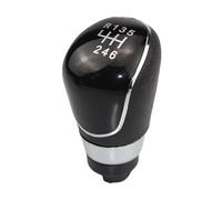 JFRKGMU Para Ford Para Focus 2 MK2 FL MK3/4/7 Para Mondeo Para Galaxy Para Fiesta Perilla Palanca Cambios Cubierta Bota Polaina Pomo Cambios Palanca(6 Speed Black Knob)