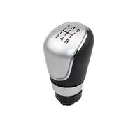 JFRKGMU Para Ford Para Focus 2 MK2 FL MK3/4/7 Para Mondeo Para Galaxy Para Fiesta Perilla Palanca Cambios Cubierta Bota Polaina Pomo Cambios Palanca(5 speed silver knob)