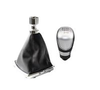 JFRKGMU Para Ford Para Kuga I MK1 2008-2012 C-MAX 2007-2010 Perilla Palanca Cambio Marchas Cubierta Cambios Accesorios Coche Pomo Cambios Palanca(6 Speed Silver)