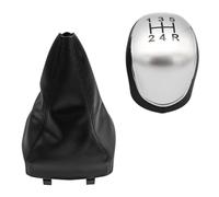 JFRKGMU Para Ford Para Mondeo 4 Mk4 IV 2007-2014 Perilla Palanca Cambios Polaina Cubierta Arranque Accesorios Coches Pomo Cambios Palanca(Silver 5 speed 2pcs)