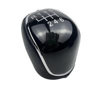 JFRKGMU Para Ford Para Mondeo 4 Mk4 IV 2007-2014 Perilla Palanca Cambios Velocidad Manual Polaina Cubierta Arranque Collar Pomo Cambios Palanca(6 Speed Black Knob)