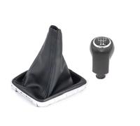 JFRKGMU Para VAUXHALL Para Zafira B 2005-2014 Perilla Palanca Cambios Coche Cubierta Bota Cuero 5/6 Velocidades Pomo Cambios Palanca(5 Speed Set)