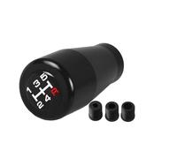 JFRKGMU Perilla Cambio Marchas Universal 5 Velocidades Transmisión Manual Recorrido Corto Cabezal 7 Cm Elegante Palanca Cambios Aluminio Pomo Cambios Palanca(Hot black 7cm)