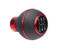 JFRKGMU Perilla Cambio Marchas Universal Aluminio 5 Velocidades Coche, M8, M10, M11 M12 Transmisión Manual Palanca Nivelación Automática Pomo Cambios Palanca(Red)