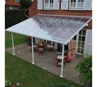 JFUTD Paneles de Techo de Transparente,Láminas de Plástico de Policarbonato,Cubierta deToldo for Techos Pérgola,Anti-UV,para Jardín,Cocheras,Marquesinas,Soláriums y Cerramientos(0.8x5m(2.6 * 16.4ft))