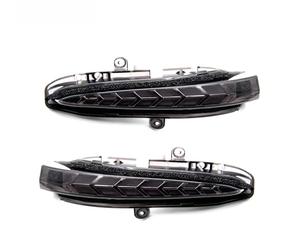 JFZQASWLY Para HARRIER VENZA Vista Trasera Espejo Retrovisor Para Coche Señal De Giro Intermitente Espejo Retrovisor Lámpara(Blackened Lens)