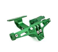 JFZQASWLY Soporte de matrícula para Motocicleta para Kawasaki 650 KLZ1000 Z400 CNC Soporte De Marco Placa Matrícula Motocicleta(Green)