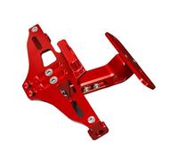 JFZQASWLY Soporte de matrícula para Motocicleta para Kawasaki ER6N ER6F Soporte para Matrícula De Marco Número Señal Giro(Red)