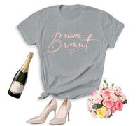 JGA Camiseta para mujer, despedida de soltera, elegante equipo, camiseta de novia, informal, camiseta de dama de honor, divertida despedida de soltera, camisetas de novia, S-3XL