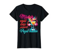 JGA Heirat Braut Crew Spruch Mädels Pegel halten Flamingos Camiseta
