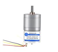 JGA25-2418 DC 12V 24V 9-1977rpm Adjustable Speed Max 9kg.cm High Torque 1-4W 0.035A-0.05A 4MM Shaft Metal Gear Brushless Motor(12v 42rpm)