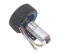 JGA25-370 DC 6 V 12 V 24 V codificador de motor de engranaje código de medición de velocidad disco de alta potencia gran par equilibrio carro motor (60 rpm, 6 V)