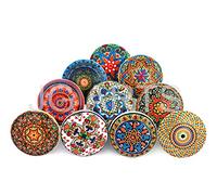 JGARTS 10 pomos de cerámica con diseño de flores de aspecto vintage para puerta, armario, cajón, alacena, mandala, Xfer