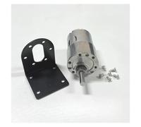 JGB37-3530 12 V 24 V DC Gear Motor 37 mm All Metal Gearbox High Torque Carbon Brush Motor, 7-1600RPM Geared Motor con eje Eccentric Shaft para robot DIY para automatización inteligente del hogar