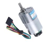 JGB37-3530B Micro Motorreductor Motor 12V 24V Encoder Hall velocidad ajustable puede conmutación CW CCW engranajes de metal (107 rpm, solo motor 24 V)