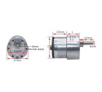 JGB37-520 37mm 12V DC 7RPM to 960RPM High Torque Gear Box Electric Motor(7rpm,24V)