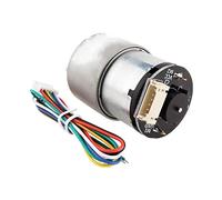JGB37-520 Encoder DC Geared Motor, 6V 12V 24V with XH2.54-6PIN Terminal Connector, High Torque DIY Electric Lock & Automatic Feeder Gear Motor(6v Motor,0.000767361)