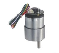 JGB37-520 - Motor de reducción de CC cepillado, 12 V/24 V, alto par de 25 kg· cm, codificador Hall, control de velocidad de 7-960 rpm, motorreductor de aluminio, para equilibrar vehículos y robots de