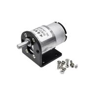 JGB37-520 Motor eléctrico de caja engranajes Metal alto Torque, 12V, 24V, Reversible alta velocidad, Micro ajustable, motorreductor CW CCW(4cps,107RPM,24V No bracket)