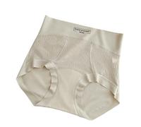 JGDSDMJG Bragas Mujer Resumen De Damas En Tamaños Grandes, Cintura Alta, Breve Encaje Algodón con Un Paso Largo, 7a, Antibacteriano-ceniza-3xl 175 Catties-200 Catties