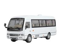 JGEPBHXWV Fundición a presión 1:24 per Toyota Coaster Modelli Auto Lega Scala Modellini Veicoli con Finiture Metallo Collezione Modellini Veicoli Alla Moda(White)