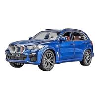 JGEPBHXWV Fundición a presión 1:24 Pour BMW X5 Modèles Réduits De Voitures En Alliage Mode Portes Ouvrables Collection De Modèles Finis(Blue)