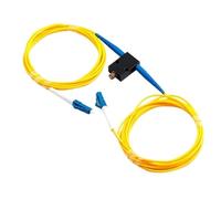 JGFDHKY Atenuador ajustable de fibra LC 0-60dB en línea mecánico variable en línea atenuador óptico FTTH monomodo simple