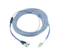 JGFDHKY Cable de conexión de fibra blindada 2C OM1 2 núcleos 1m2m3-m5m10m15m20m30M SC LC FC ST UPC A multimodo 2 fibras puente de fibra óptica al aire libre (5 m 5 piezas SC-SC OM1)