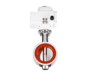 JGGCKNOGG Válvula de Mariposa motorizada de Acero Inoxidable 304 de 1-1/4" DN32 de CA 220 V con Sellado de Silicona Tipo Wafer