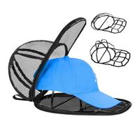 JGGDDU Protector de Gorras Jaula Curvada para Lavadora o Lavavajillas, Arandela de Tapa para Sombreros de Béisbol, para Niños y Adultos, Negro