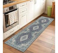 JGGXHM Alfombra de Corredor con Estampado Floral Vintage, Antideslizante, decoración del hogar, diseño Oriental Tradicional, para Sala de Estar y Pasillo (70 x 180 cm)