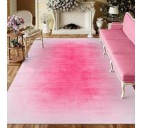 JGGXHM Alfombra de salón Rosa Retro mediterránea, Alfombra de Noche para Dormitorio, Alfombra de Mesa de Centro, tapete Antideslizante y Lavable para Sala de Estar (120x210cm)