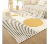 JGGXHM Alfombra Estilo Crema Francesa para Sala de Estar, sofá, Mesa de Centro, Manta Antideslizante para Dormitorio, mesita de Noche, decoración del hogar (140 x 200 cm)
