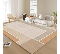 JGGXHM Alfombra Ligera y Lujosa para Sala de Estar, Mesa de Centro, de Pelo Corto, Suave, para Dormitorio, mesita de Noche, Alfombra Antideslizante para decoración del hogar (100 x 120 cm)