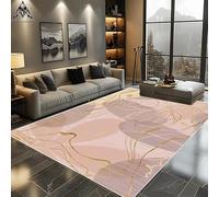 JGGXHM Alfombra Moderna Rosa Antideslizante y Suave para Dormitorio de niñas, Sala de Estar, Alfombra de Pelo Corto Lavable para decoración del hogar (245x365cm)