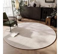 JGGXHM Alfombra Redonda de Pelo Corto para Sala de Estar, Dormitorio Moderno, mesita de Noche, Silla, tocador, guardarropa, alfombras Decorativas (200 cm)