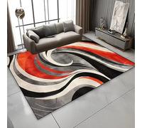 JGGXHM Alfombras de Lujo con diseño Abstracto nórdico para Sala de Estar, decoración geométrica del hogar, Lavables y Suaves, para Dormitorio, salón, sofá (50 x 100 cm)