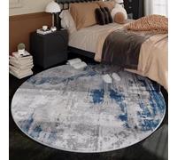 JGGXHM Alfombras Ligeras de Lujo de Pelo Corto para Dormitorio, Estilo nórdico, decoración de Sala de Estar, Alfombra Redonda, Alfombra Suave para el hogar, Alfombra de salón (100 cm)