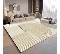 JGGXHM Alfombras Minimalistas Modernas con diseño geométrico en Colores neutros, Antideslizantes, para Sala de Estar, Dormitorio, decoración del hogar (180 x 270 cm)