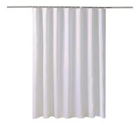 JGGXHM Cortinas de Ducha Blancas Impermeables, Gruesas y sólidas para baño, Ideales para Decorar bañeras Incluye una Amplia Cubierta de baño con 12 Ganchos (270 x 200 cm/Ancho x Alto)