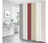 JGGXHM Cortinas de Ducha de Rayas Verticales para baño, Impermeables, de poliéster, con Ganchos, para decoración del hogar (250 x 220 cm/Ancho x Alto)