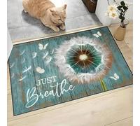 JGGXHM Felpudo con Estampado de Caja de Madera, Antideslizante, Lavable, para decoración del hogar, Resistente a la Suciedad, para Sala de Estar, Dormitorio, baño y Cocina (50 x 80 cm)