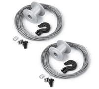 JGGZONE Juego de 2 bobinas de cabrestante 25T RC Kit de tambor de cabrestante de metal con cable de acero y gancho de remolque para 1/10 RC Crawler Car TRX4 Axial SCX10 90046 D90 D110 Tamiya CC01