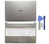 JGHFReW 15S-DU 15S-DY 15-DW 15-DU0048TU Piezas de Repuesto de la computadora portátil Compatible con TPN-C139 L52012-001 Incluye bisagras de la Cubierta Posterior LCD Bisa(NO Keyboard AC)
