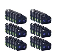 JGHFReW 5pcs a 40pcs LB200BK MKRS100B PT200BK Cartuchos de Tinta de reemplazo Compatibles con Modelos de Impresora MK2600 MK2500 MK2100 MK2000 MK1500 MK1100 Mark1 Pro M11C PT200(30pcs)